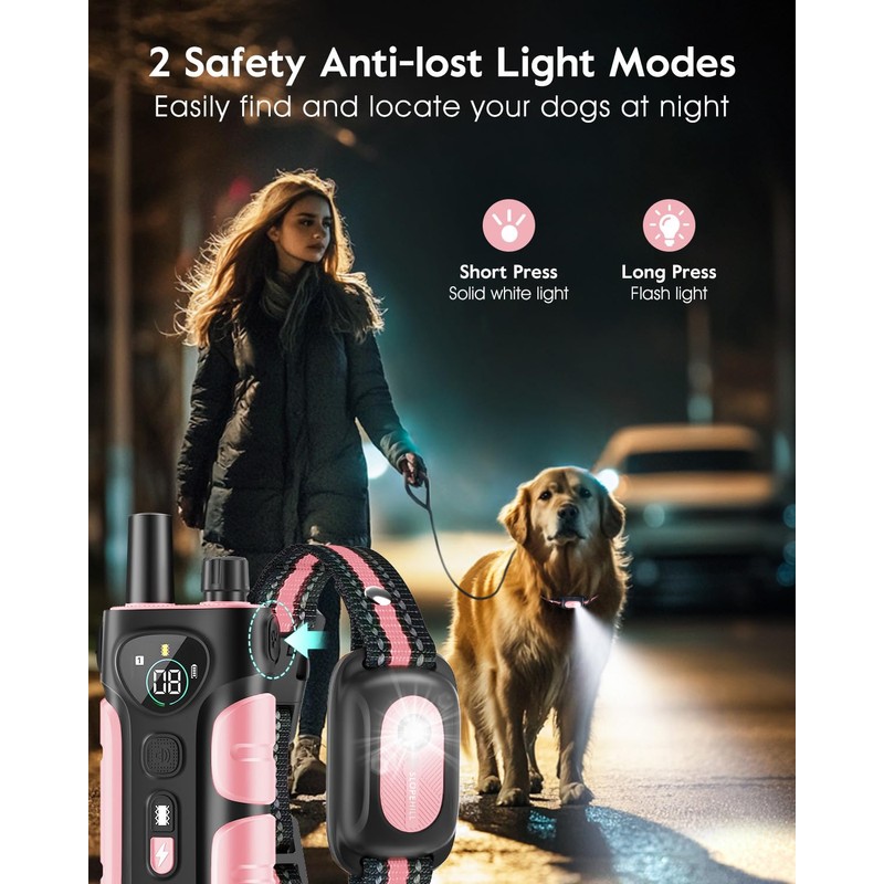 SLOPEHILL Dog Shock Collar,4200FT Dog Training Collar with Remote,IPX8 Waterproof