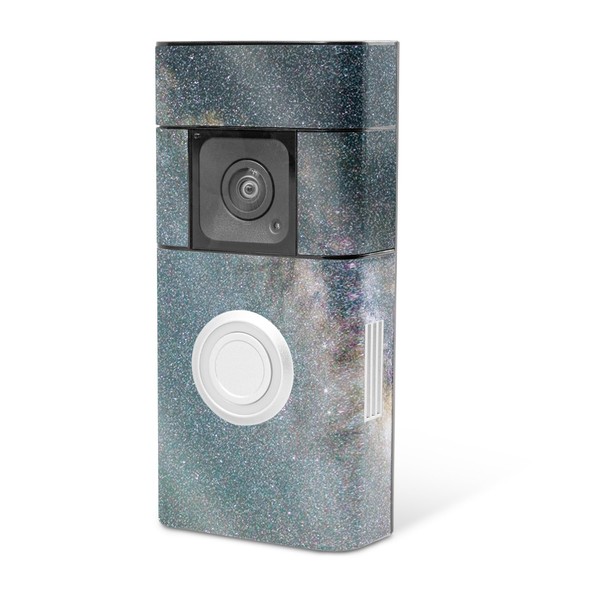 MightySkins Glossy Glitter Skin Compatible with Ring Video Doorbell Plus
