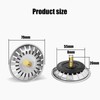 RIBHNXHI 304 Stainless Steel Sink Strainer Plug 79mm, Rust-Proof Kitchen