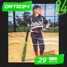 Bat & Ball Set - Graffiti Plastic Bat & Ball Homerun Set- David Ortiz Backyard Baseball Set for Youth, Kids, Teenagers, Adults