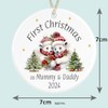 First Christmas as Mummy & Daddy Ceramic Ornament, Xmas Tree