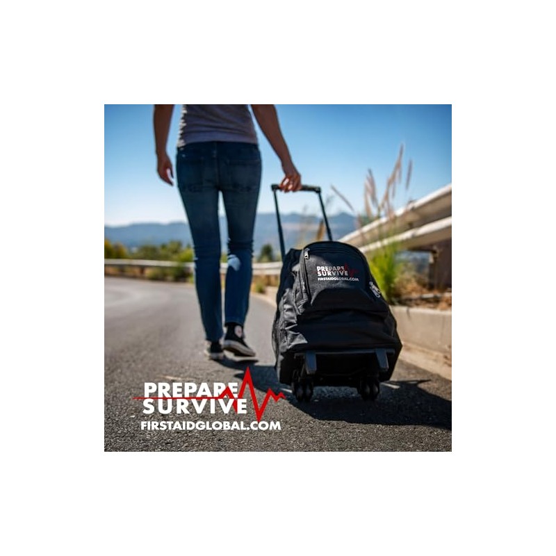 Emergency Survival Pack Refill Kit, Food and Water Rations, First