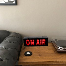ON AIR LIGHT LED Sign, Recording Studio Warning Light, Wall or Desk Decor for Home Studio, Company, Room
