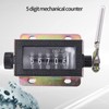 Mechanical Counter D67-F 5 Digit Mechanical Resettable Manual Hand Lift