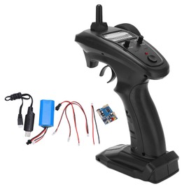 RC Radio System Transmitter and Receiver 2.4G Remote Controller Set with LiPo Battery and LED Car Light for FY001A