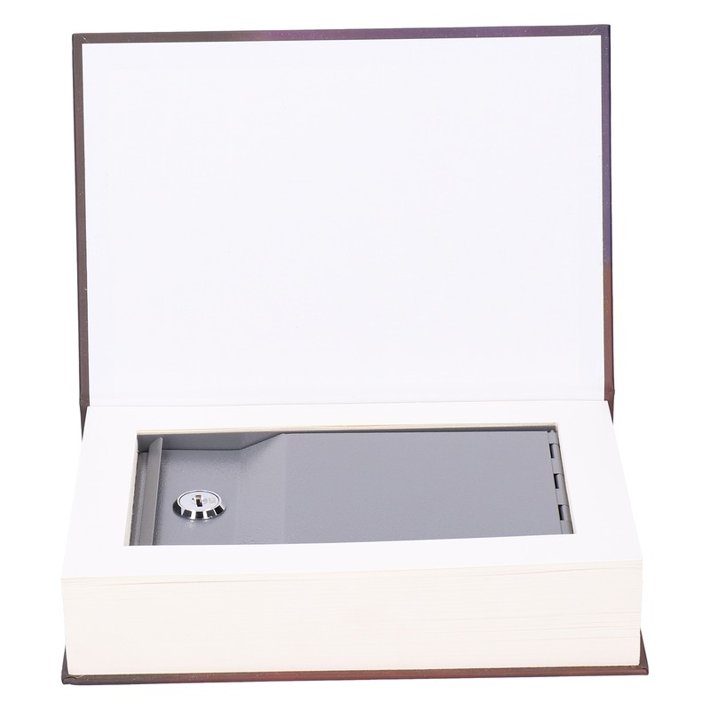 Safe Box Simulation Book Saving Box with Key for Cash