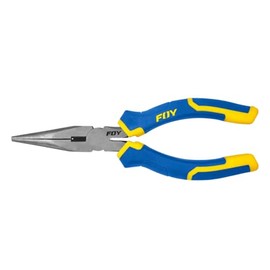 Foy PE8PL Pinza para electricista con mango bimaterial de 8" punta larga