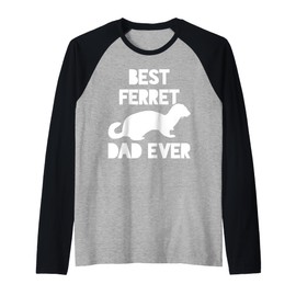 Ferret Papa Papa Fäter Tag Raglan Baseball Tee