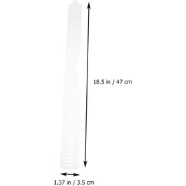 GLEAVI 60 Tiras Transparentes de PVC para Cuello de Camisa 47X35 CM Soporte Plástico Ajustable para Hombres y Mujeres Accesorios para Camisas Formales Mantenimiento de Cuello