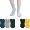 Men's Flip Flop Split Toe Tabi Socks Athletic Cotton Crew