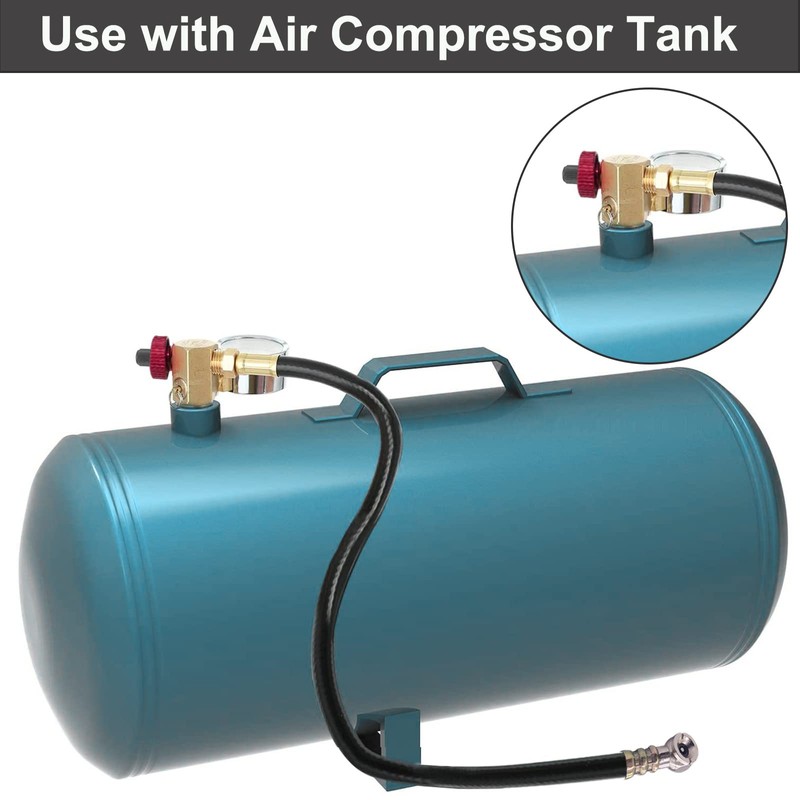 GODESON Air Tank Manifold, Air StorageTank Manifold Bulit With Fill
