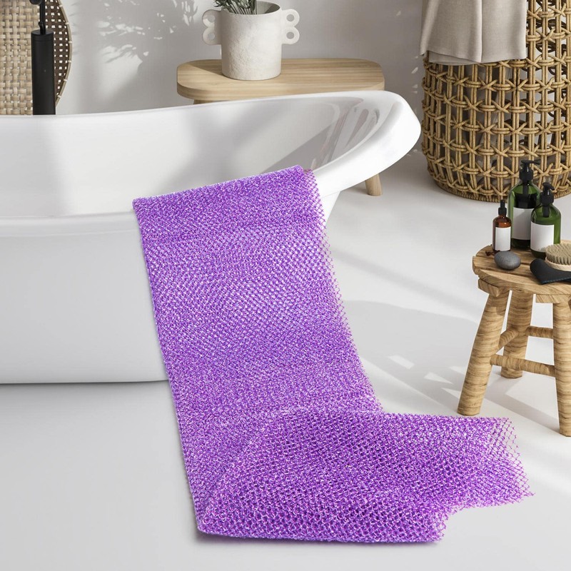 Gugull 3 Pcs African Exfoliating Net Sponge African Bath Sponge