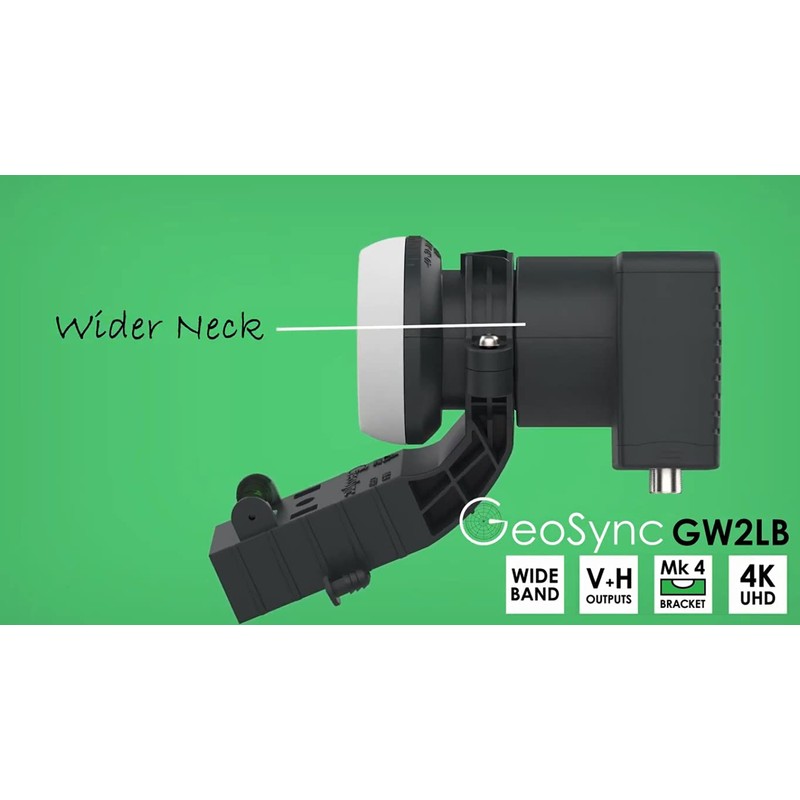 GeoSync Wideband LNB for Satellite Dish Freesat 4K HD SKY