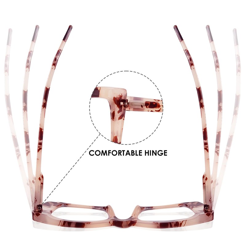 Chiccool Oprah Style Reading Glasses for Women,3 Pack Oversized Square