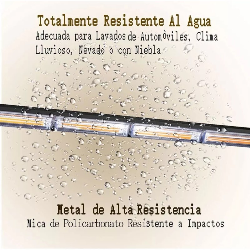 PUNKZZ Barra Torreta Estrobo Codigo Leds Cob Policia 35 PuLG
