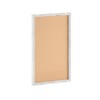 Flash Furniture Rustic Wall Mount Cork Board, for Home, Office,