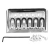 Fixed Hardtail Guitar Bridge U Shape Saddle Bridge Replacement Metal