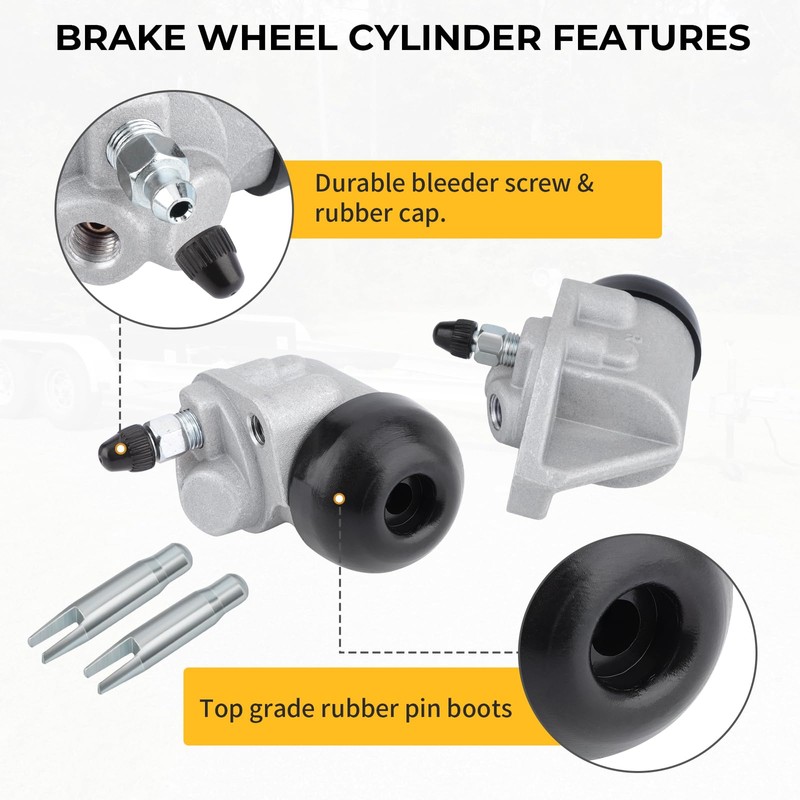 Fit for Backing Marine Trailer 10"/12" Hydraulic Brake Uni-Servo Wheel