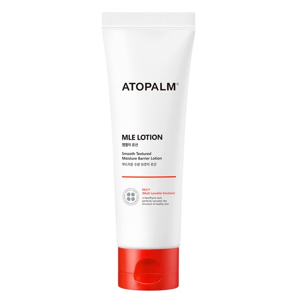 ATOPALM MLE Lotion 120ml 4.05 Fl Oz for Sensitive Skin, 48 Hours Long Hydration with Ceramide, Long-Lasting Moisturizing Body Lotion, Strengthening Skin Barrier, Redness-Relief, Korean Skincare