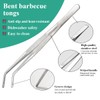 Evanda Kitchen Tweezers 30cm/12 Easy Pickup, Heavy Duty Extra-Long Stainless