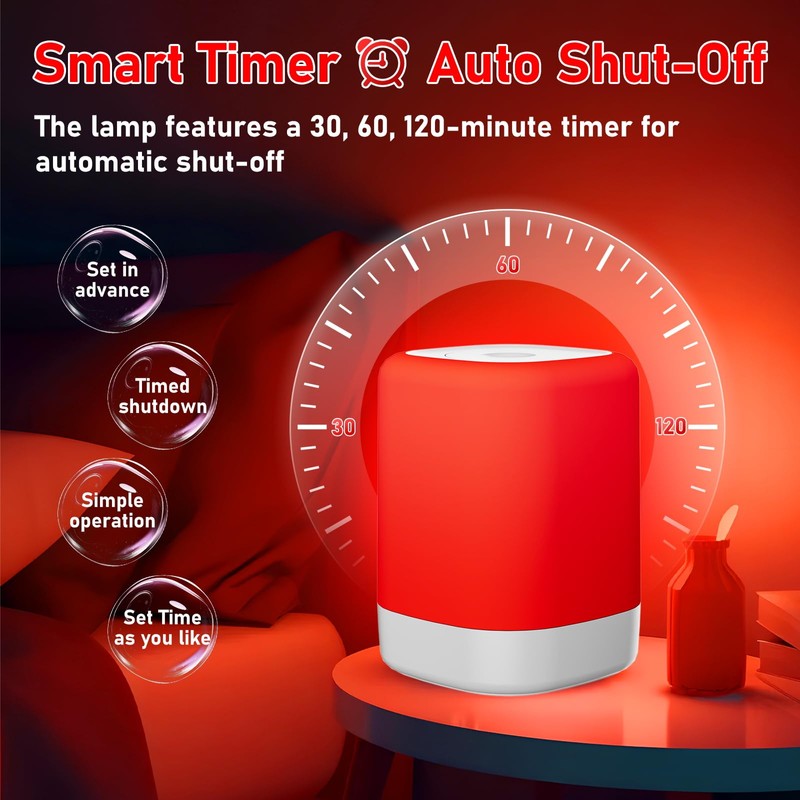 Red Light Therapy for Sleep Device, Red Night Lights with