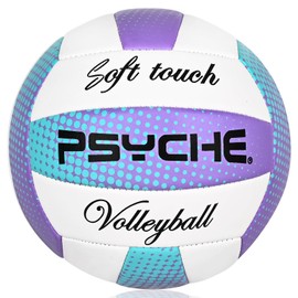 Wuzfully Volleyball Children's Soft Touch Lightweight Beach Volleyball for Indoor Outdoor Indoor Outdoor Beach Ball Size 5 Purple