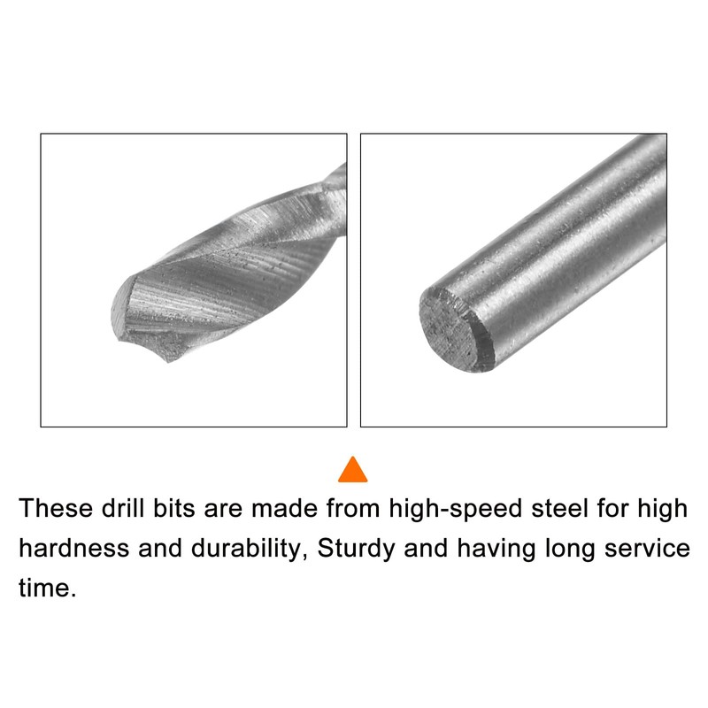 sourcing map 10pcs Extra Long Drill Bits, 2mm HSS Drill