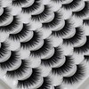 False Eyelashes | Mink Hair False Eyelashes Wispy Cross Length