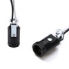 EFINEHOME 5 Pack Candelabra Socket, Black Keyless Phenolic Candelabra Base