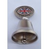 Union Jack Bell - Pewter Effect Metal Spin Bell with