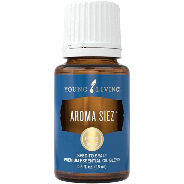 Young Living Aroma Siez Essential Oil 15 ml - Contains Antioxidants , Immune Support , Floral Flavor for Tea , Calming Aroma and Provides Soothing Comfort for Fatigue Muscles