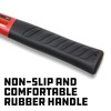 Powerbuilt 2-1/2 Pound Club Hammer with Fiberglass Handle, Non-Slip Rubber