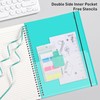 RETTACY Notebook B5 Lined, Lightweight Ring Binder, Diary 70 Sheets