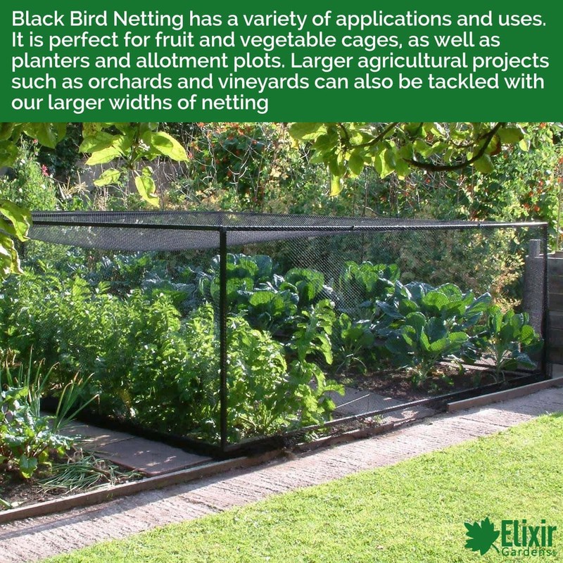 Elixir Gardens Heavy Duty Bird Netting | 1m x 10m