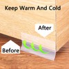 T-Shaped Door Draft Stopper，Transparent Weather Stripping Door Seal Strip，Self-Adhesive Draft