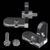Piutouyar 20 Pack Acrylic L Brackets, Clear L-Shaped Corner Brace
