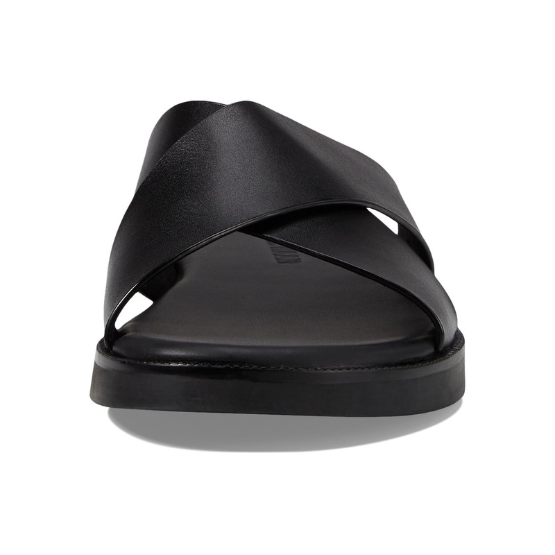 Cole Haan Men's Nantucket Cross Strap Sandal, Black/Black, 9