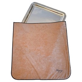 Hagerty Silver Guard Holloware Bag for Silver and Silver-Plated 40 x 40 cm, Practical Silver Storage Bag with Tarnish Protection, Impregnated Velvet Protective Cover for Plates, Trays etc