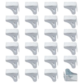 NICENEEDED 24 Pcs Shelf Clip Bracket for Inside Storage Cabinet, Heavy Duty Cupboard Clips Removable Metal Shelf Support Clip Shelving Brackets Clips Replacement for Kitchen Cabinet Bookcase