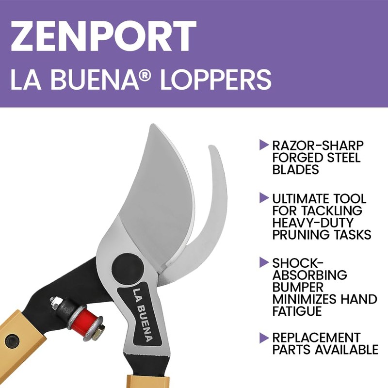 La Buena® Professional Bypass Lopper, 30-Inch Handles