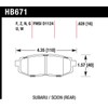 Hawk Performance HB671W.628 DTC-30 Motorsport Brake Pads