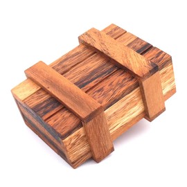 Gift Box, Magic Small Wooden Box Treasure Chest Gift Box Thinking Game, Puzzle. Wooden, Puzzle