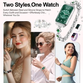 Smart Watches for Women,Fitness Tracker Watches with Sleep Monitor/Heart Rate/Blood Oxygen,IP68 Waterproof FitnessTracker with Long Battery Life,Excellent Appearance Design for Android/iOS Phones