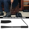 Jiawu Shoe Horn Long Handle -16.9"-33.5" Telescopic Metal Shoe Horn