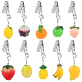 LEGENTLISUR Set of 10 Mixed Fruits Tablecloth Weights Clips Tablecloth Decoration Tablecloth Weights Outdoor Cute Tablecloth Weights Heavy for Home Picnic Camping Party