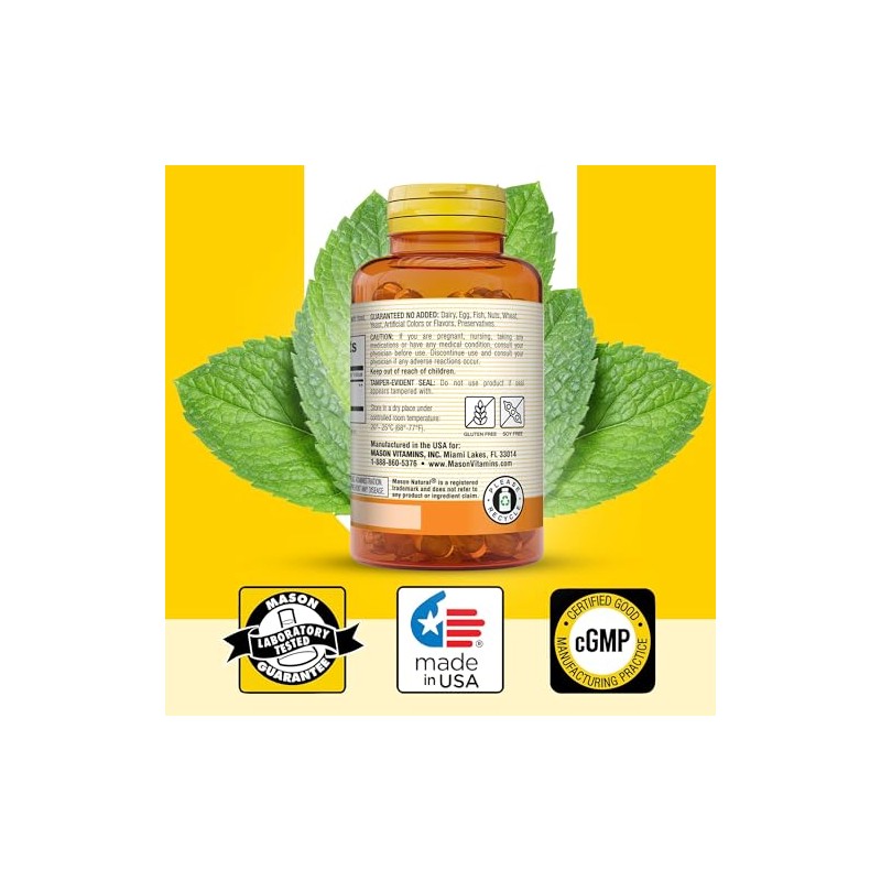 Mason Natural Aceite de Menta | Comodidad Gastrointestinal Natural |