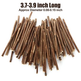 DIRBUY 300PCS 4 inch Wood Log Sticks for Crafts - Natural Twigs Sticks- Birch Wood Craft Sticks for DIY Rustic Home Decor School Projects Crafting Filler, 0.08-0.15 Inch in Diameter