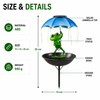 Solar Frog Bird Feeder Garden Light for Outdoor Décor –