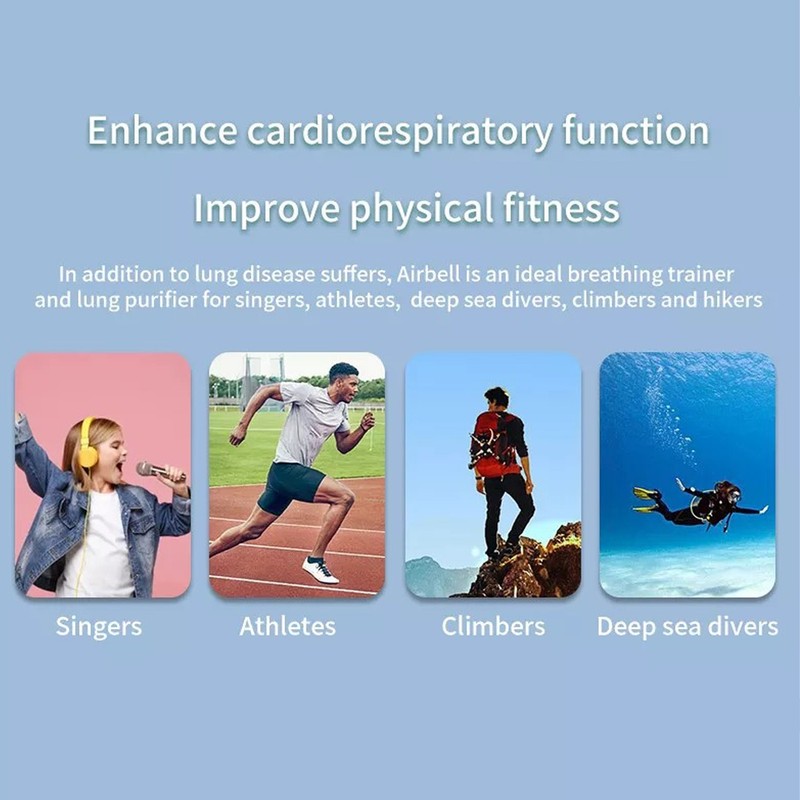Breathing Trainer Tool Increase Lung Capacity 3 Sizes Balls Handheld