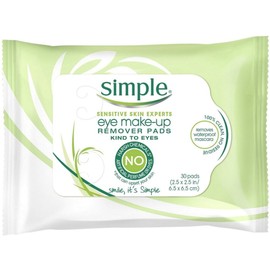 Simple Kind to Skin Eye Make Up Remover Pads Pack of 2